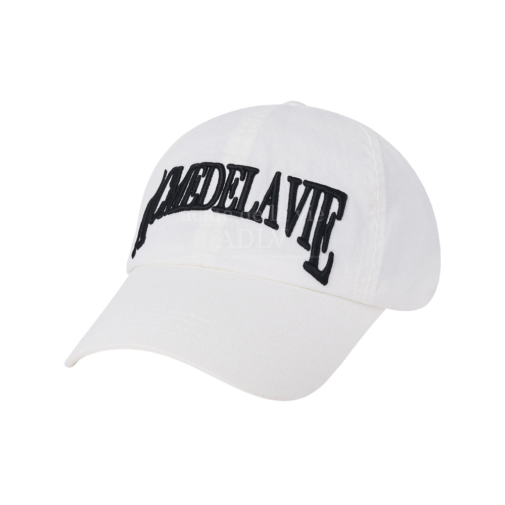 White Baseball Cap with Logo