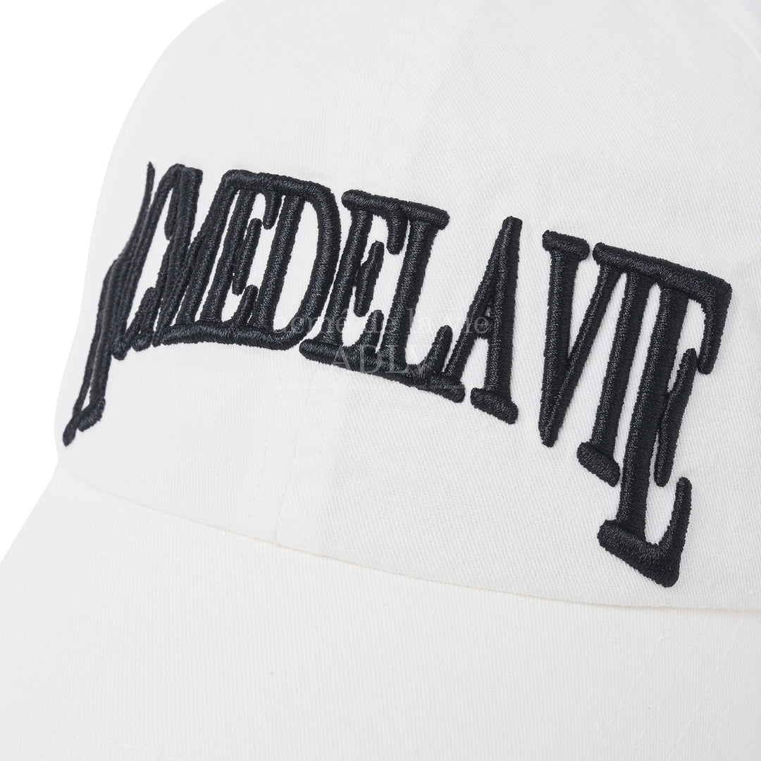 White Baseball Cap with Logo