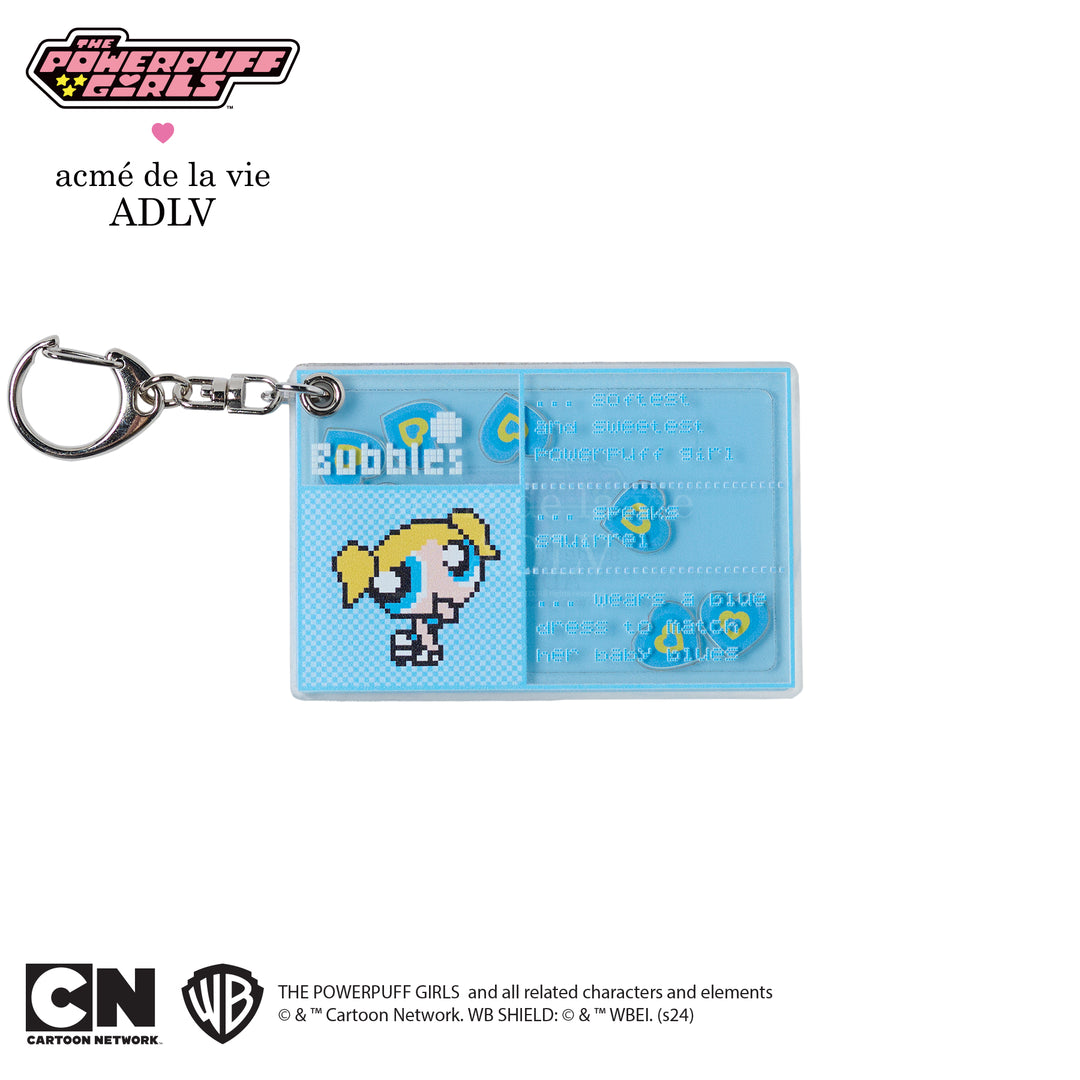 ADLV x THE POWERPUFF GIRLS BUBBLES ACRYLIC SHAKER KEYRING SKY BLUE