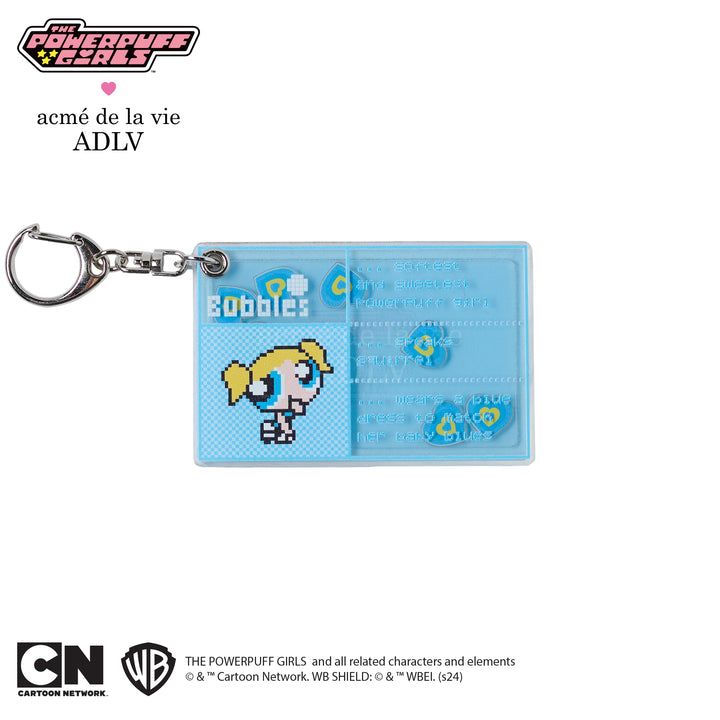 ADLV x THE POWERPUFF GIRLS BUBBLES ACRYLIC SHAKER KEYRING SKY BLUE