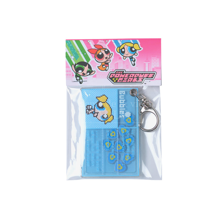 ADLV x THE POWERPUFF GIRLS BUBBLES ACRYLIC SHAKER KEYRING SKY BLUE