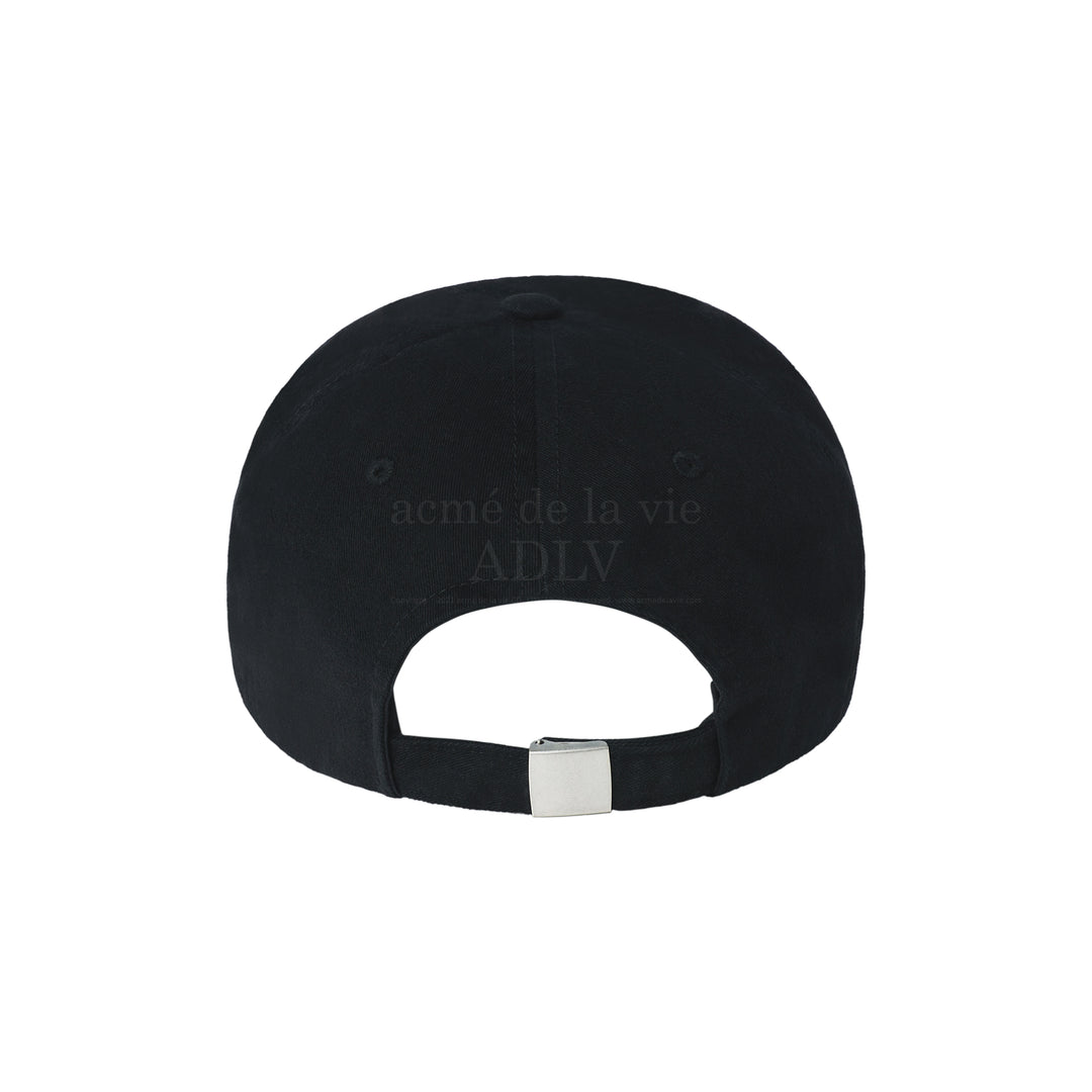 ADLV SQUARE LOGO BALL CAP BLACK