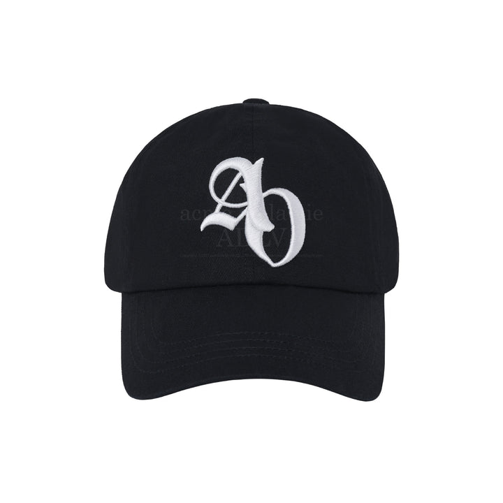 ADLV SYMBOL EMBOSSING NEEDLEWORK BALL CAP BLACK