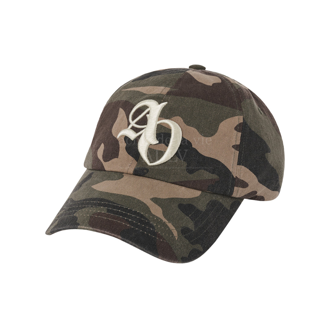 ADLV SYMBOL EMBOSSING NEEDLEWORK BALL CAP CAMO