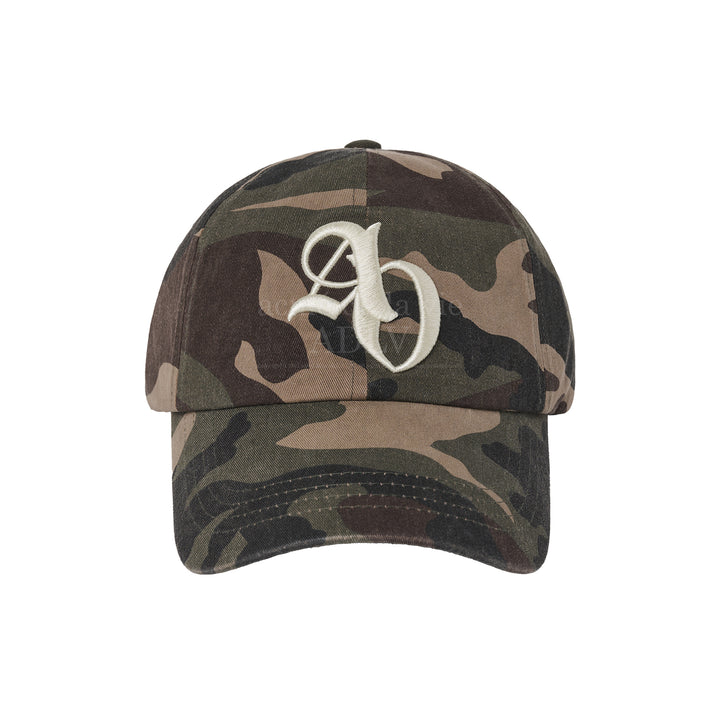 ADLV SYMBOL EMBOSSING NEEDLEWORK BALL CAP CAMO