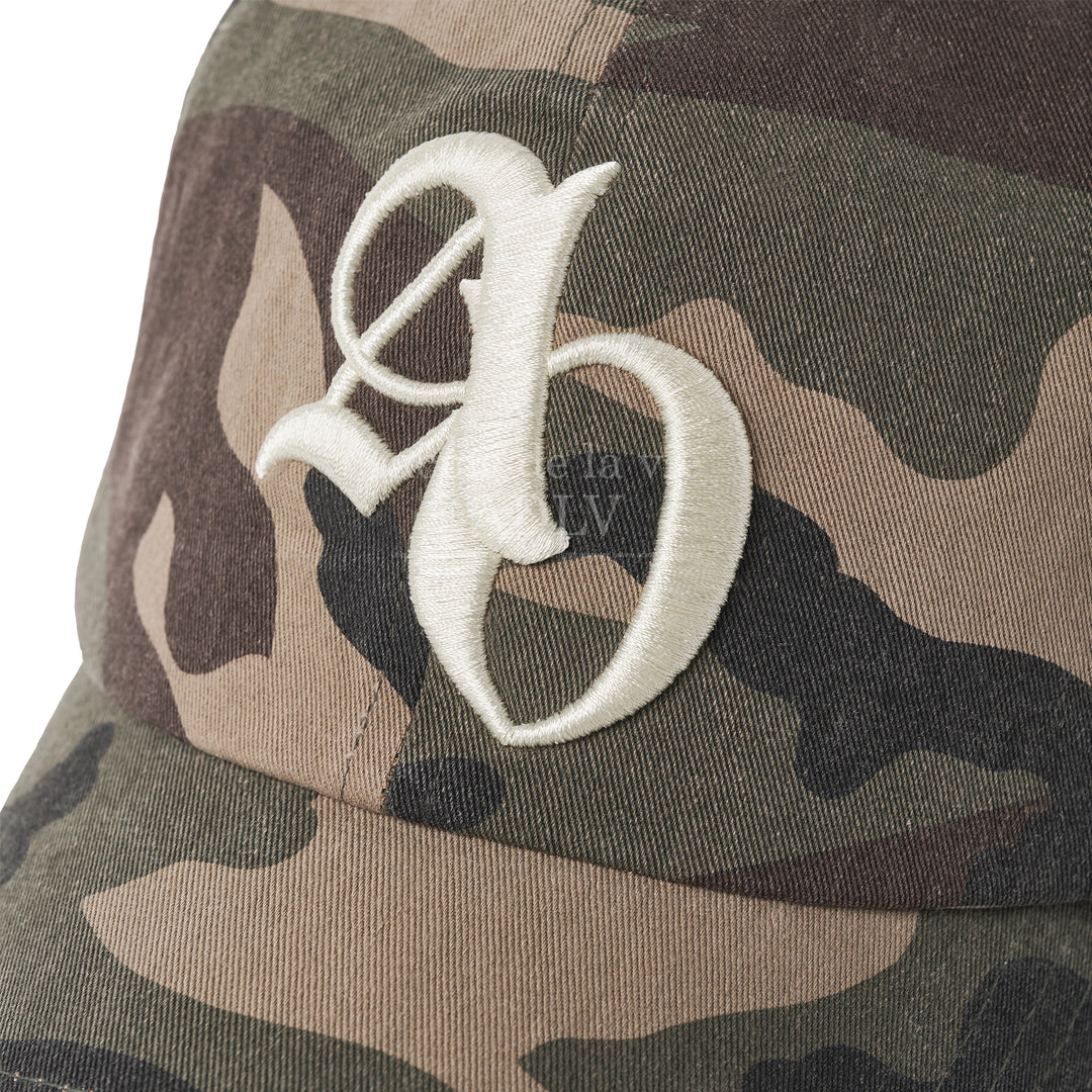 ADLV SYMBOL EMBOSSING NEEDLEWORK BALL CAP CAMO