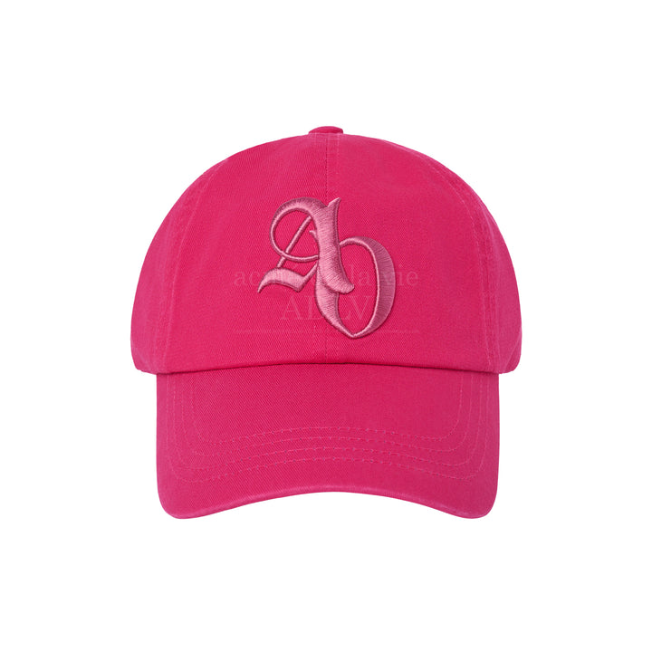 ADLV SYMBOL EMBOSSING NEEDLEWORK BALL CAP PINK