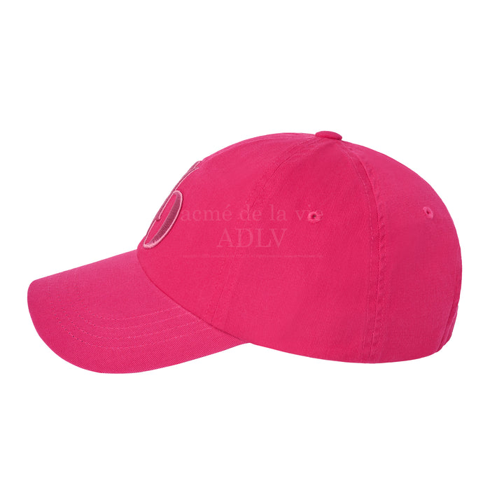 ADLV SYMBOL EMBOSSING NEEDLEWORK BALL CAP PINK