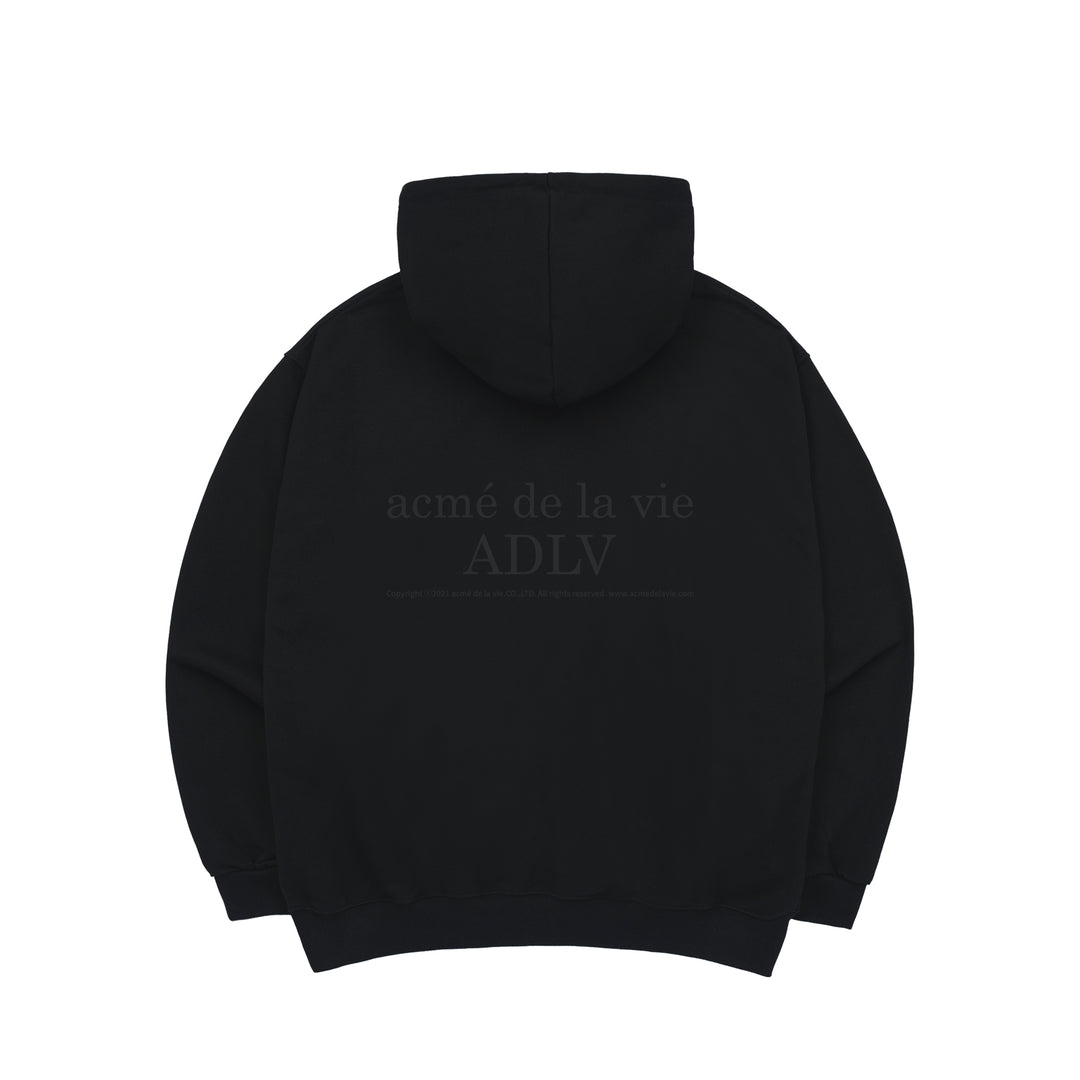 ADLV HALFTONE SYMBOL PRINTING HOODIE BLACK