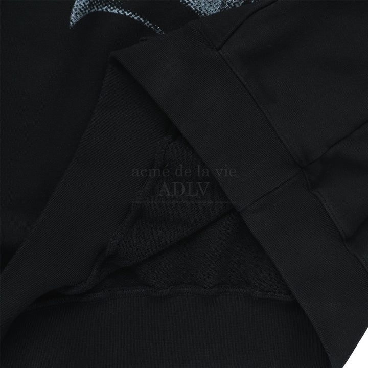 ADLV HALFTONE SYMBOL PRINTING HOODIE BLACK