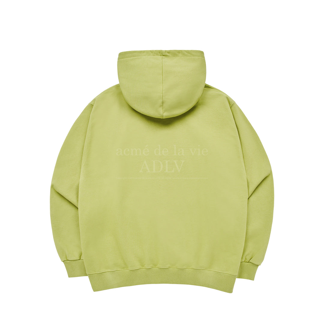 ADLV HALFTONE SYMBOL PRINTING HOODIE LIME