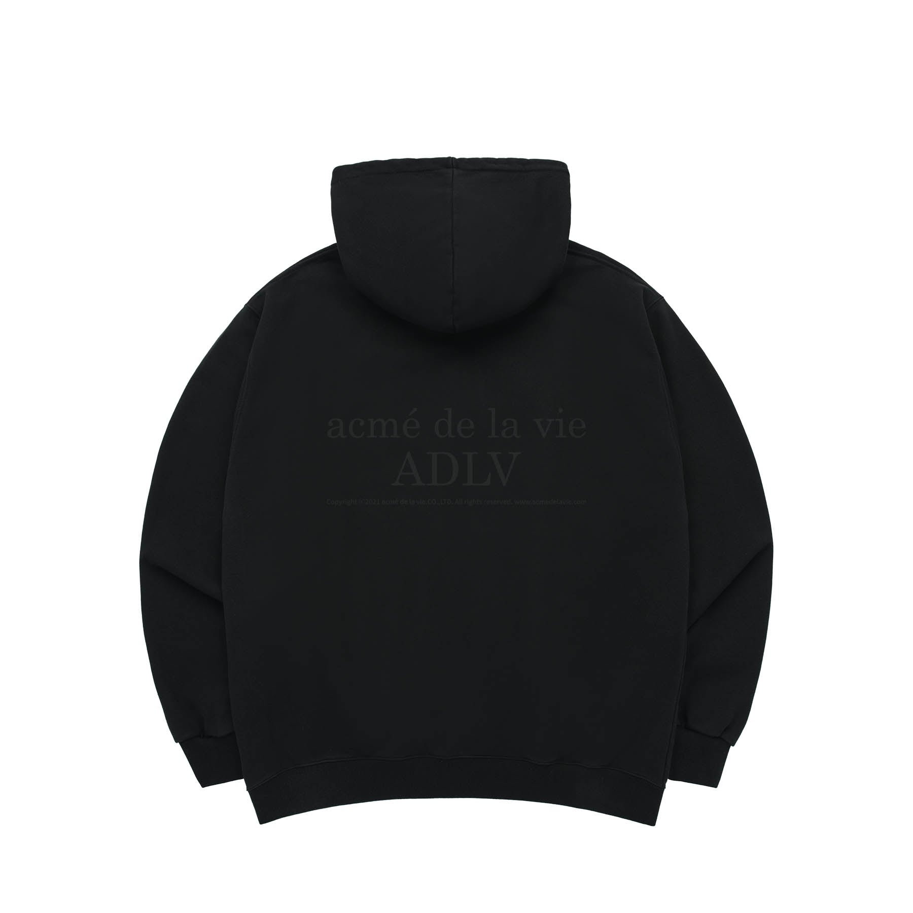 ADLV PREPPY LOGO CRACK PRINTING HOODIE BLACK – ADLV Malaysia