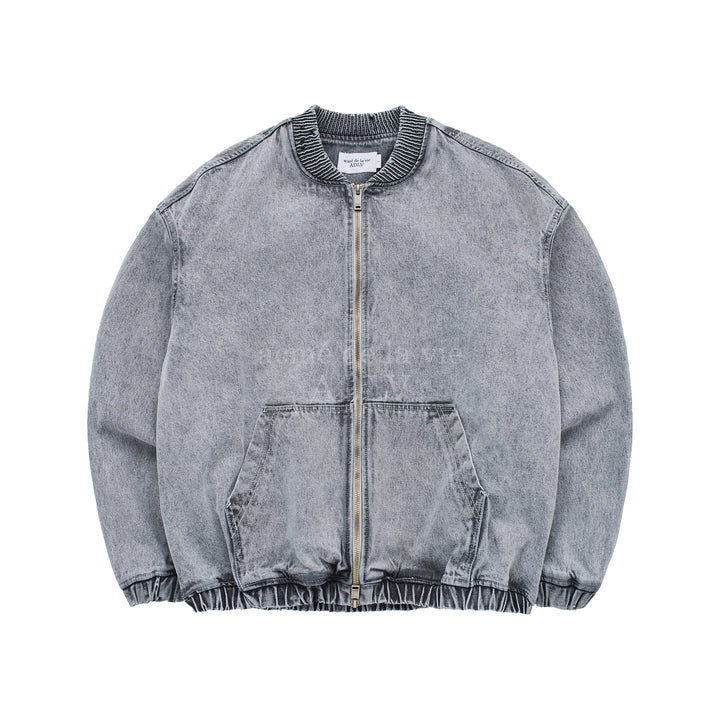 ADLV MA-1 BLOUSON DENIM JACKET GREY