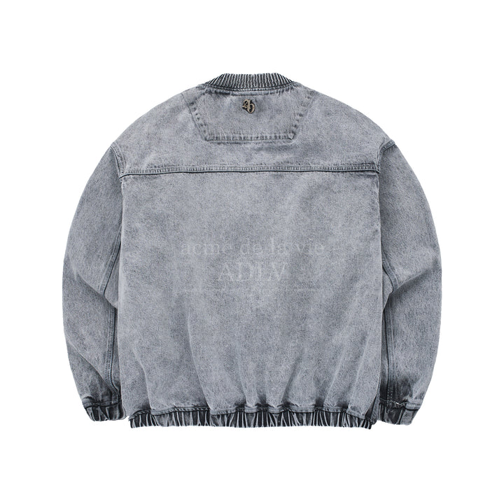 ADLV MA-1 BLOUSON DENIM JACKET GREY