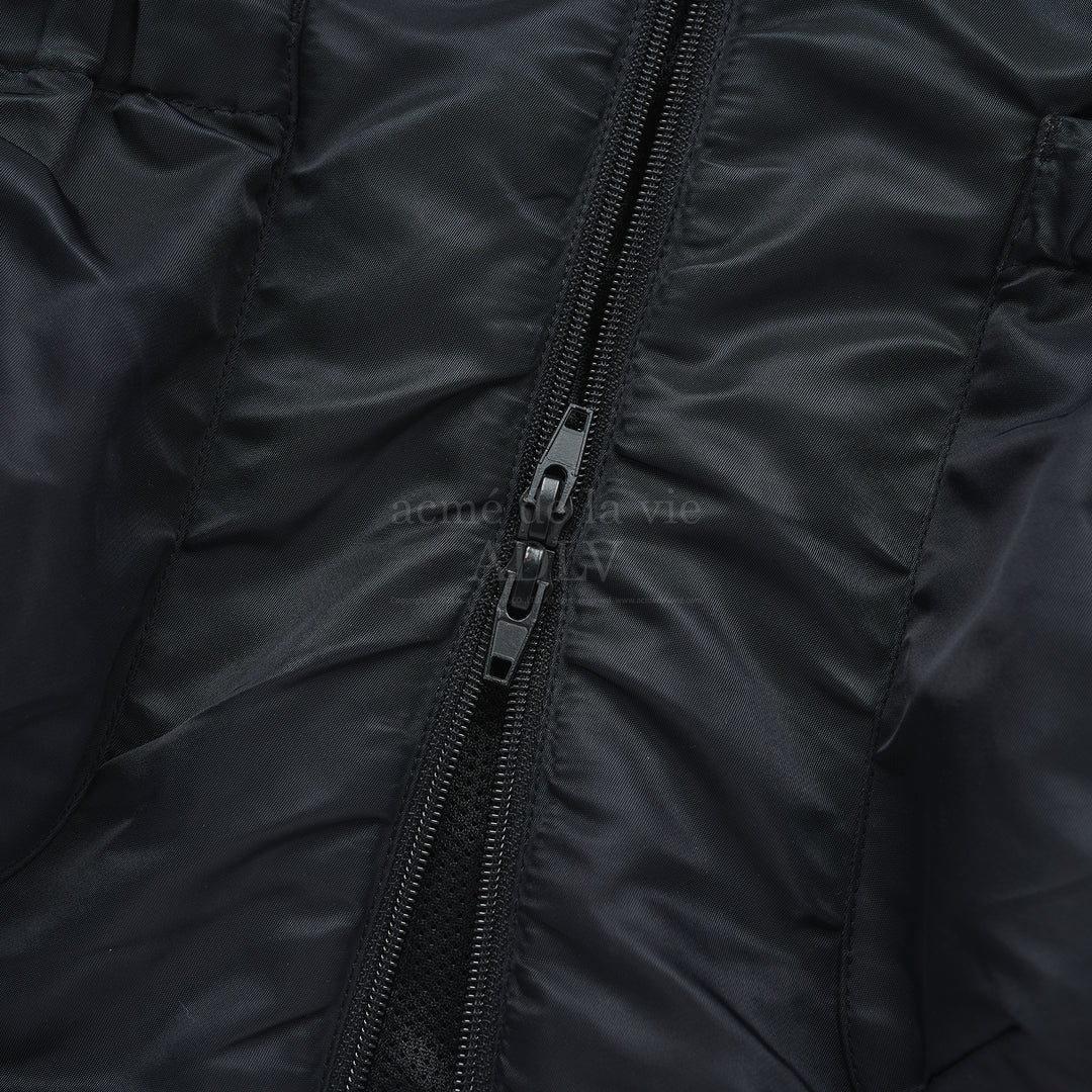 ADLV SYMBOL PUCKERING WINDBREAKER JACKET BLACK