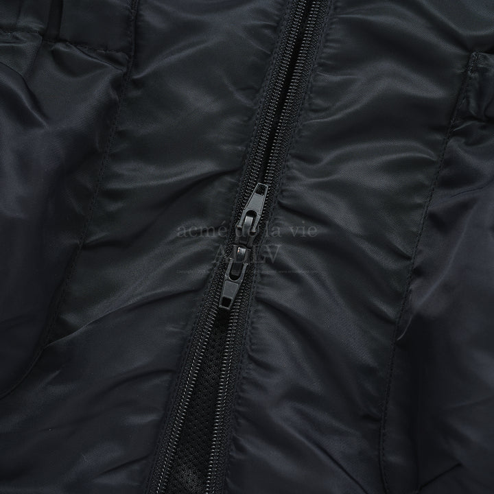 ADLV SYMBOL PUCKERING WINDBREAKER JACKET BLACK