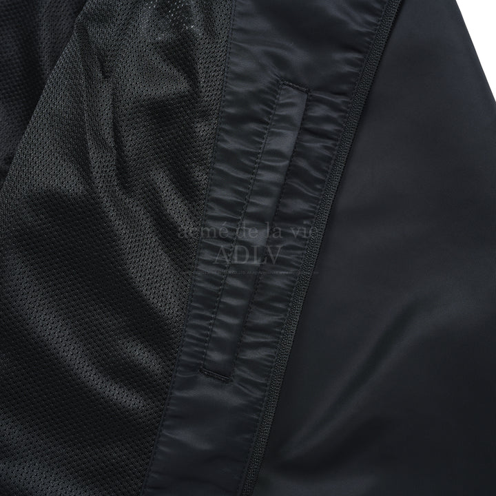 ADLV SYMBOL PUCKERING WINDBREAKER JACKET BLACK