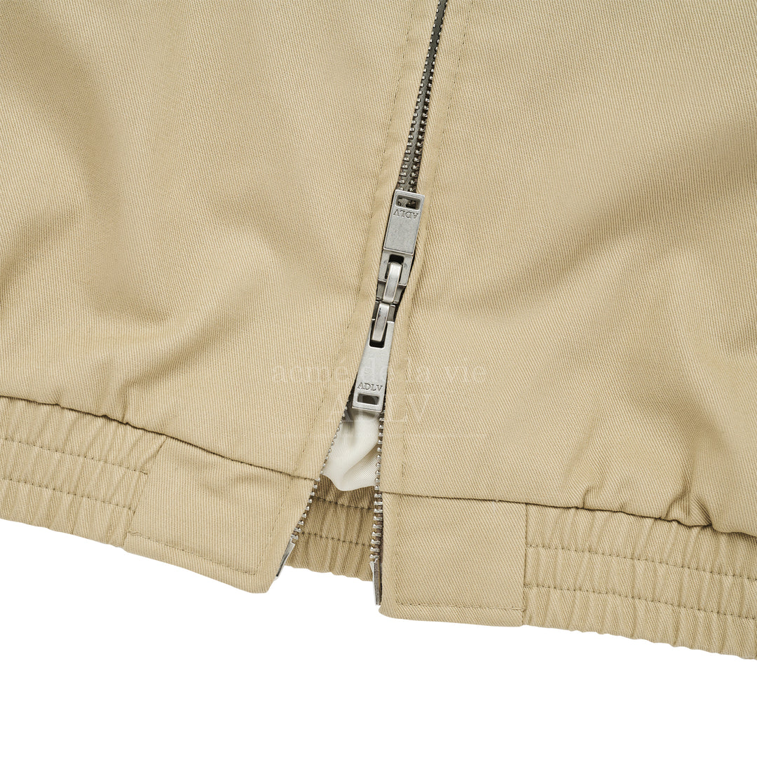 ADLV SYMBOL LOGO RIVET COTTON BLOUSON JACKET BEIGE