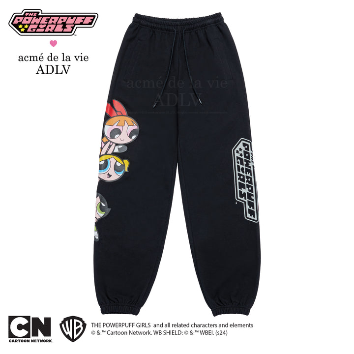 ADLV x THE POWERPUFF GIRLS BIG PRINTING ARTWORK PANTS BLACK