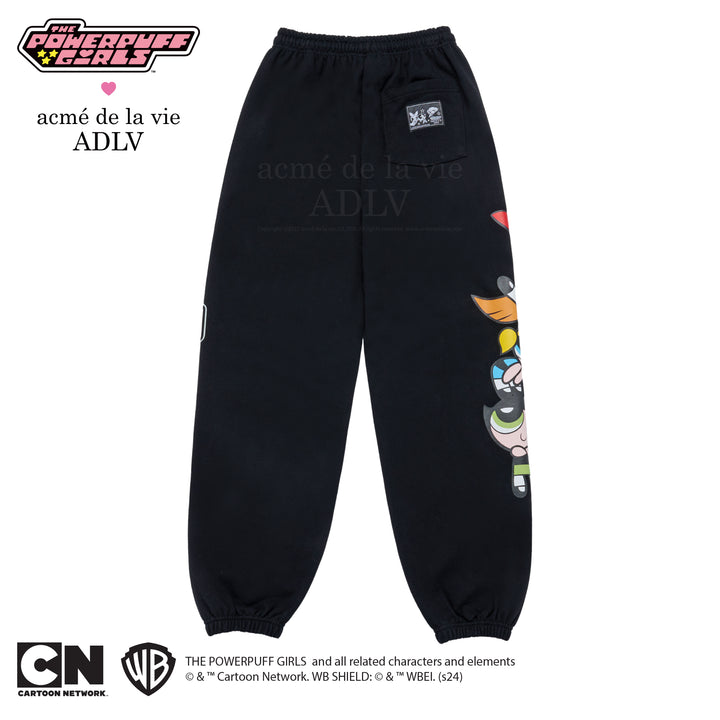 ADLV x THE POWERPUFF GIRLS BIG PRINTING ARTWORK PANTS BLACK