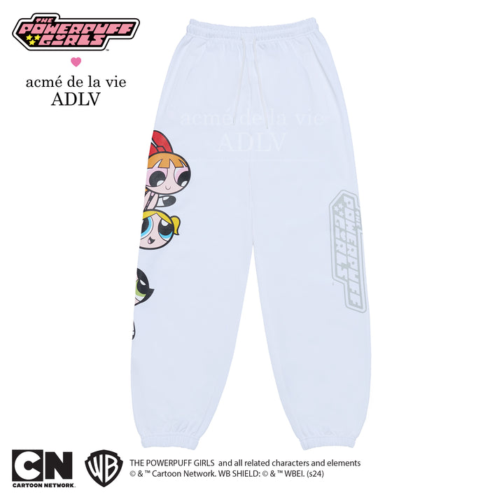 ADLV x THE POWERPUFF GIRLS BIG PRINTING ARTWORK PANTS WHITE