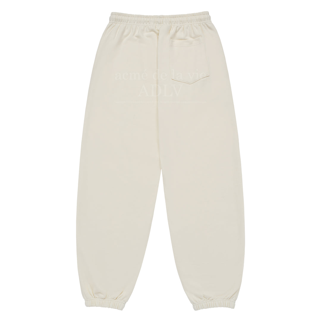 ADLV CIRCLE SYMBOL RIVET PANTS CREAM