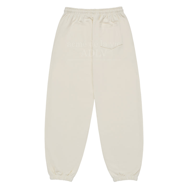 ADLV CIRCLE SYMBOL RIVET PANTS CREAM