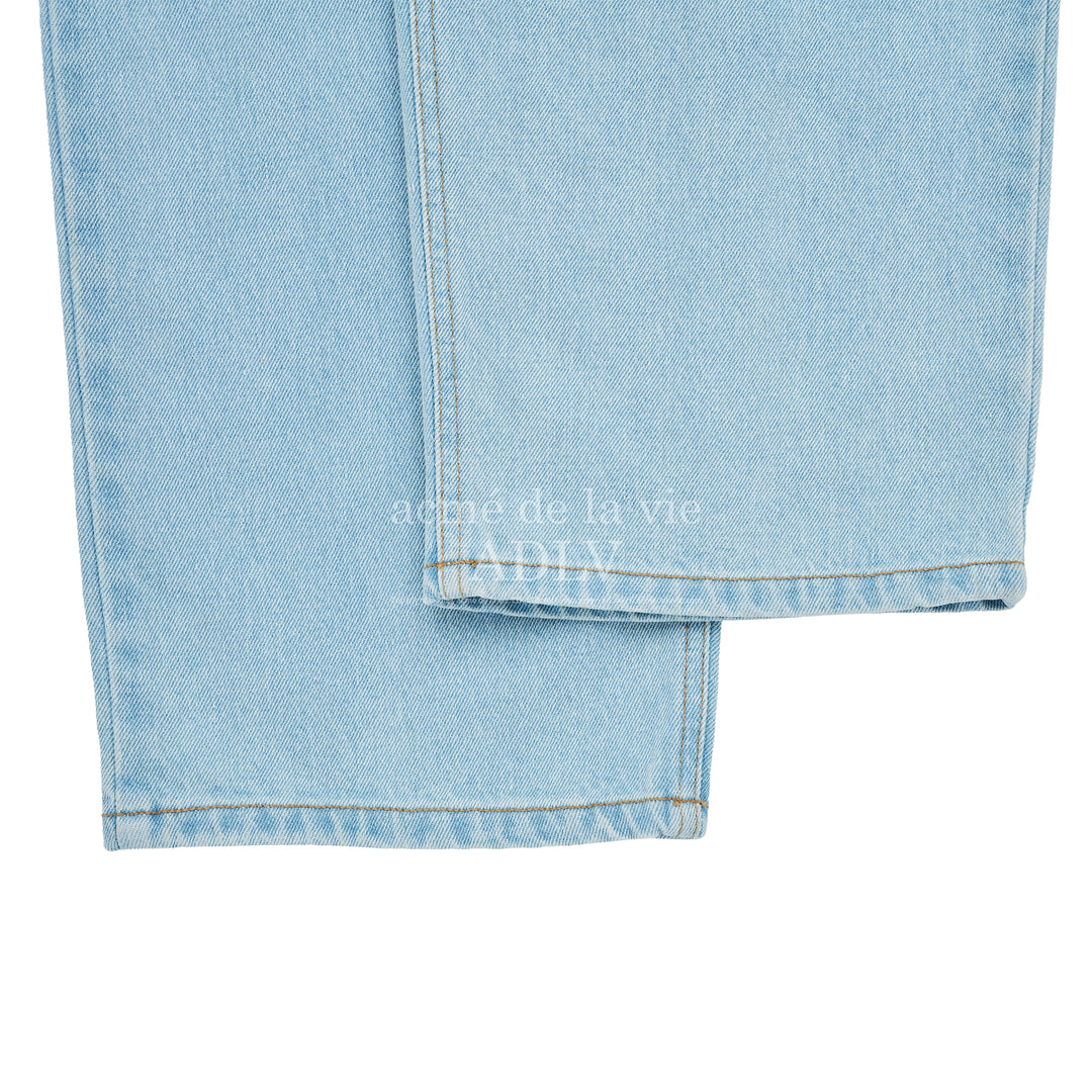 ADLV SYMBOL DESTROYED WASHING DENIM PANTS BLUE