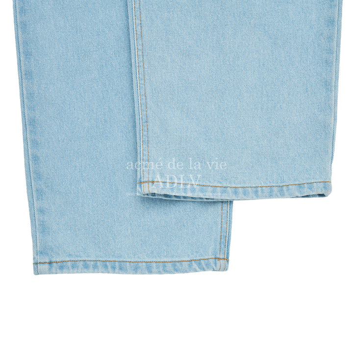 ADLV SYMBOL DESTROYED WASHING DENIM PANTS BLUE