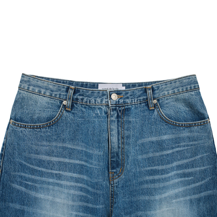 ADLV VINTAGE FUSION BRUSH WASHING DENIM PANTS