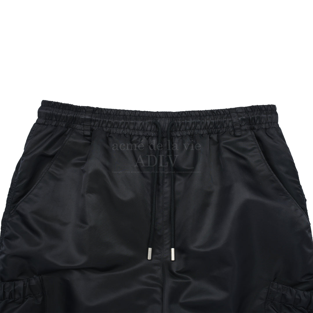 ADLV SIDE PUCKERING POCKET PANTS BLACK