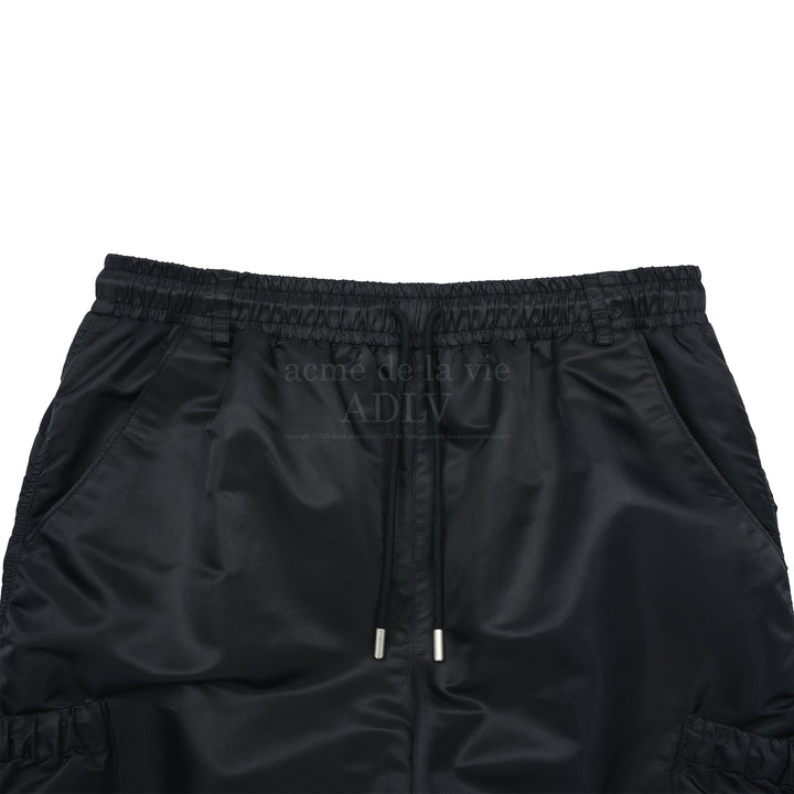 ADLV SIDE PUCKERING POCKET PANTS BLACK