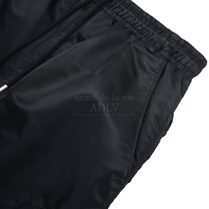 ADLV SIDE PUCKERING POCKET PANTS BLACK