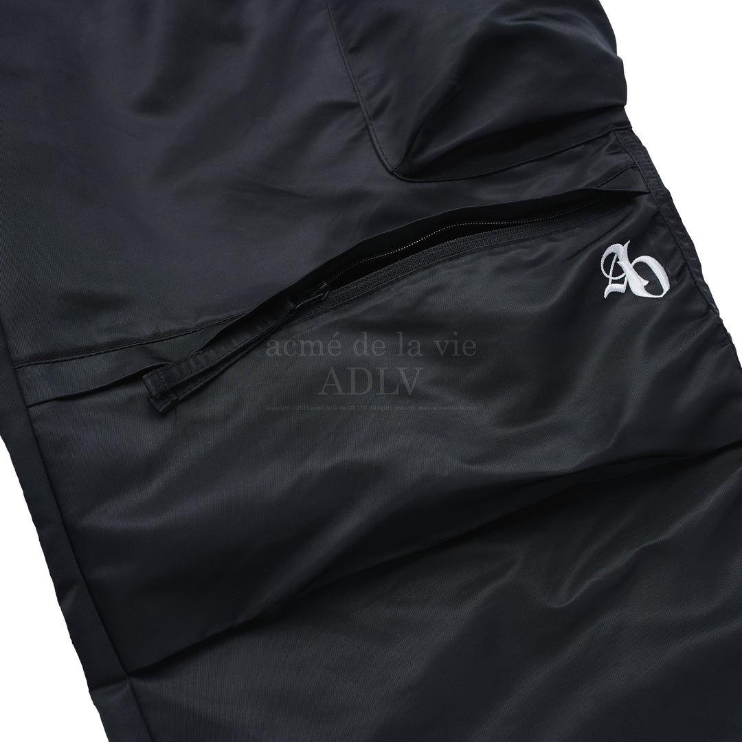 ADLV SIDE PUCKERING POCKET PANTS BLACK