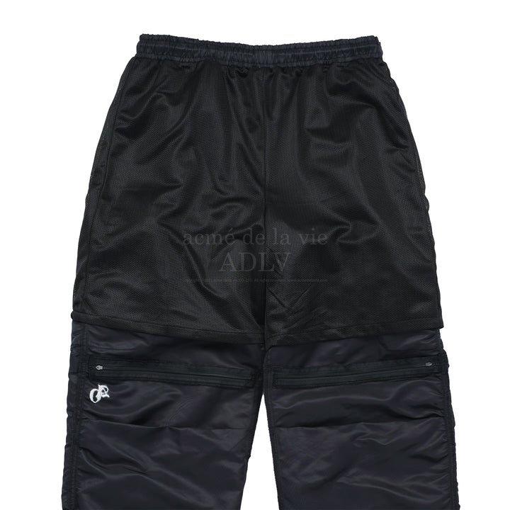 ADLV SIDE PUCKERING POCKET PANTS BLACK