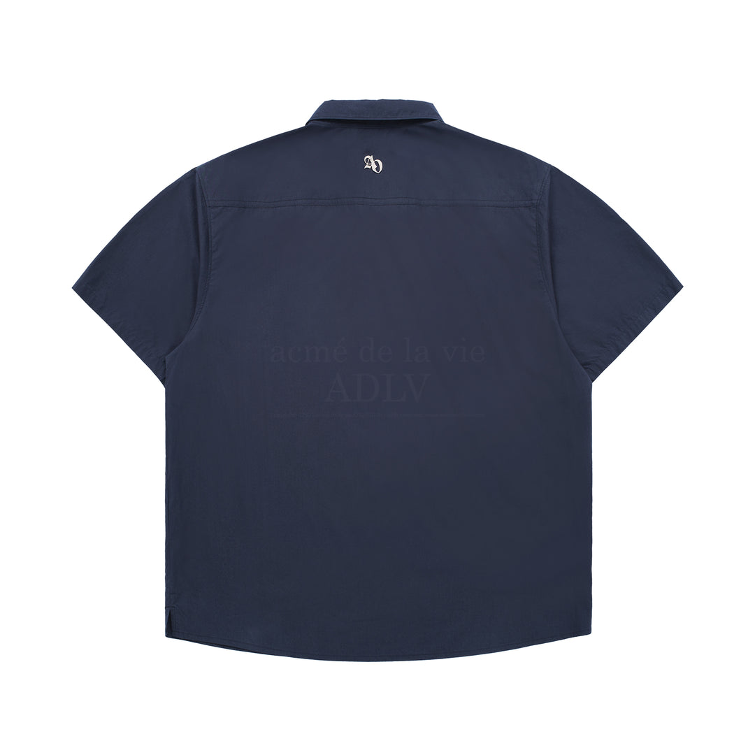 ADLV SYMBOL LOGO RIVET COTTON SHORT SLEEVE SHIRT