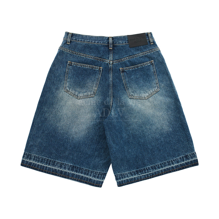 ADLV BRUSH WASHING BERMUDA DENIM SHORT PANTS