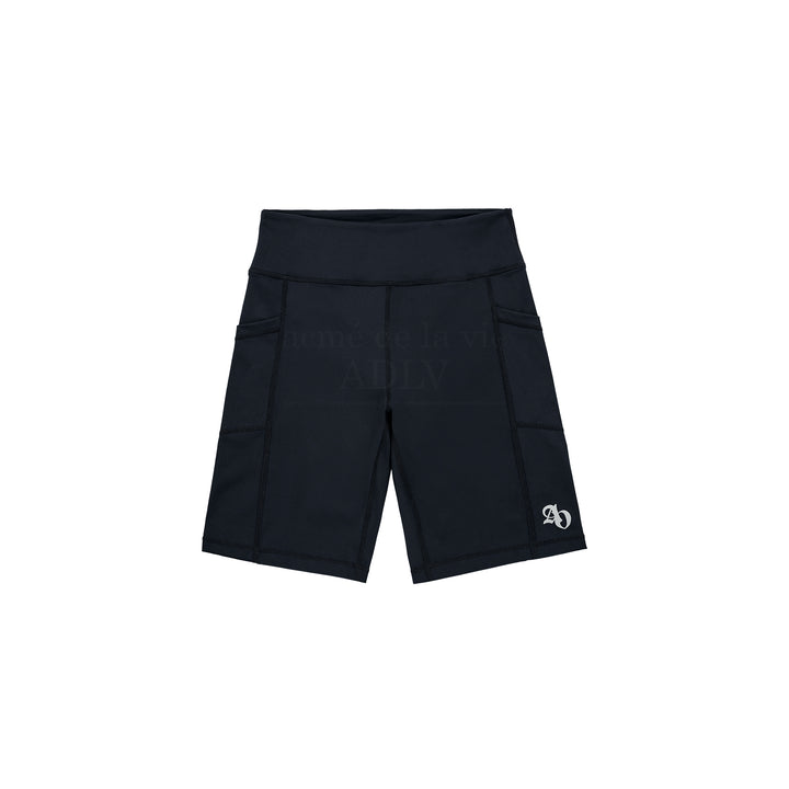 ADLV SYMBOL LOGO BIKER SHORTS BLACK