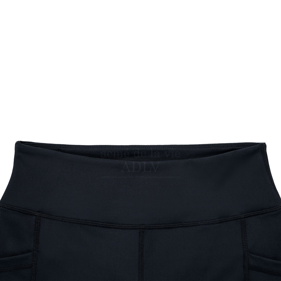 ADLV SYMBOL LOGO BIKER SHORTS BLACK