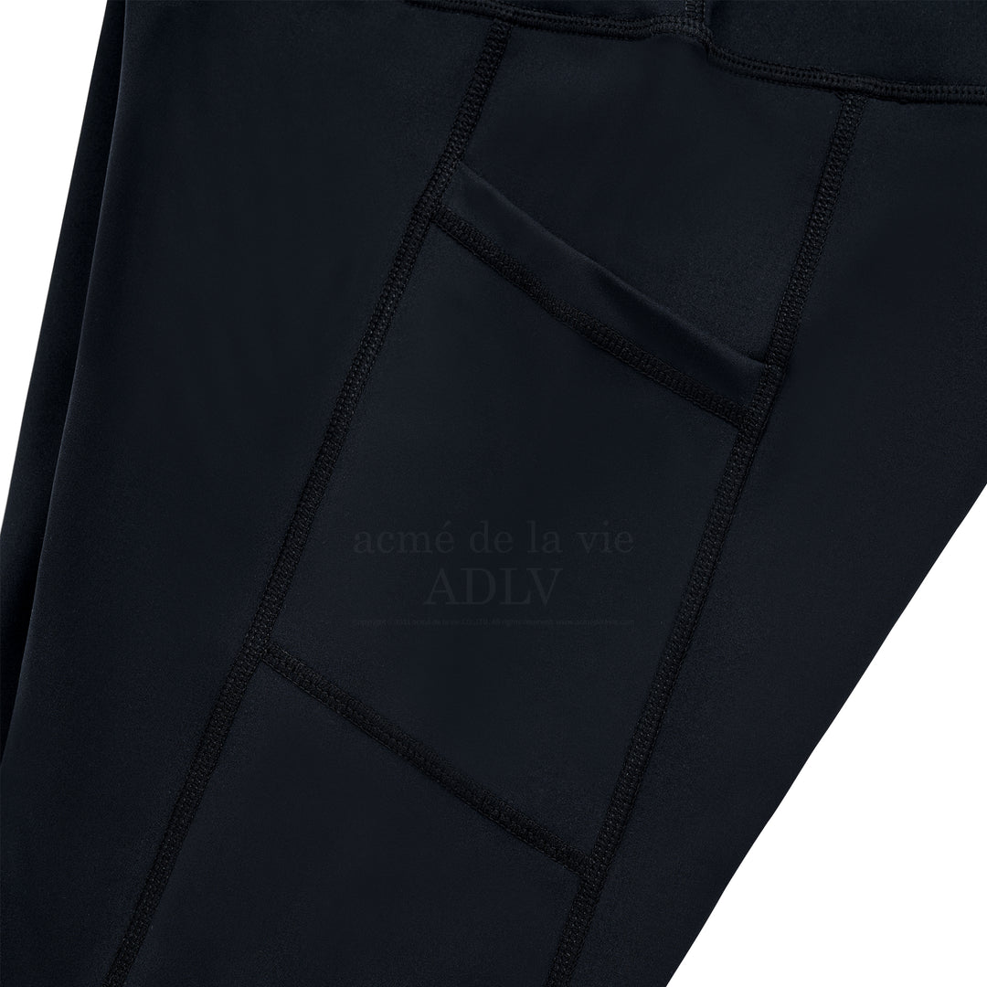 ADLV SYMBOL LOGO BIKER SHORTS BLACK