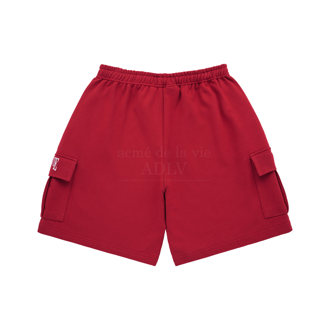 Red Cargo Short Pants