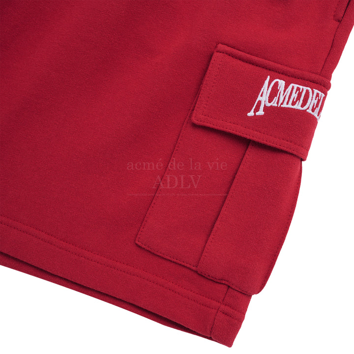 Red Cargo Short Pants