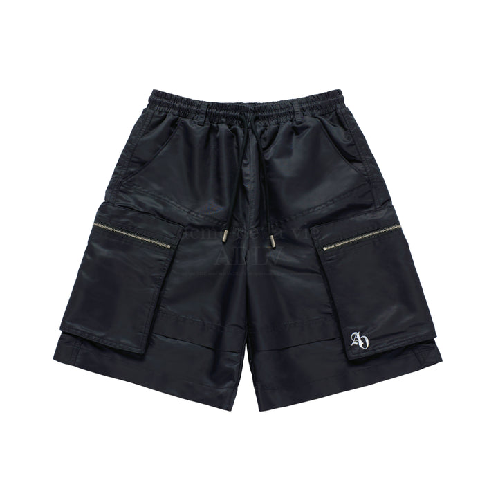 ADLV NYLON BIG POCKET SHORT PANTS BLACK