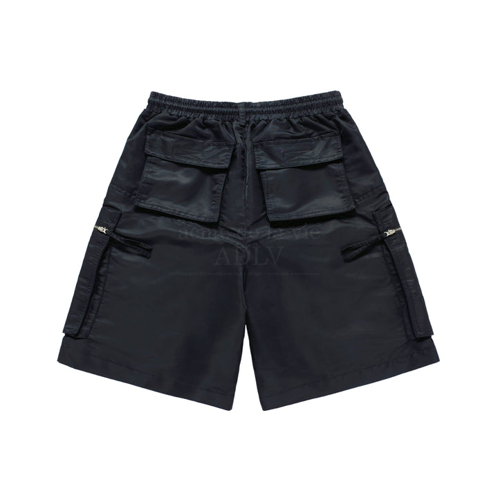 ADLV NYLON BIG POCKET SHORT PANTS BLACK