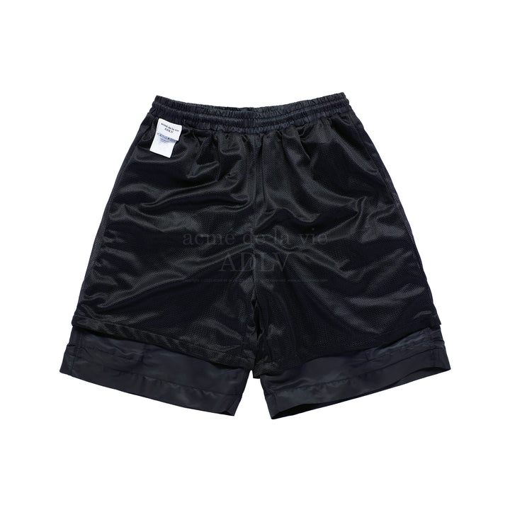 ADLV NYLON BIG POCKET SHORT PANTS BLACK