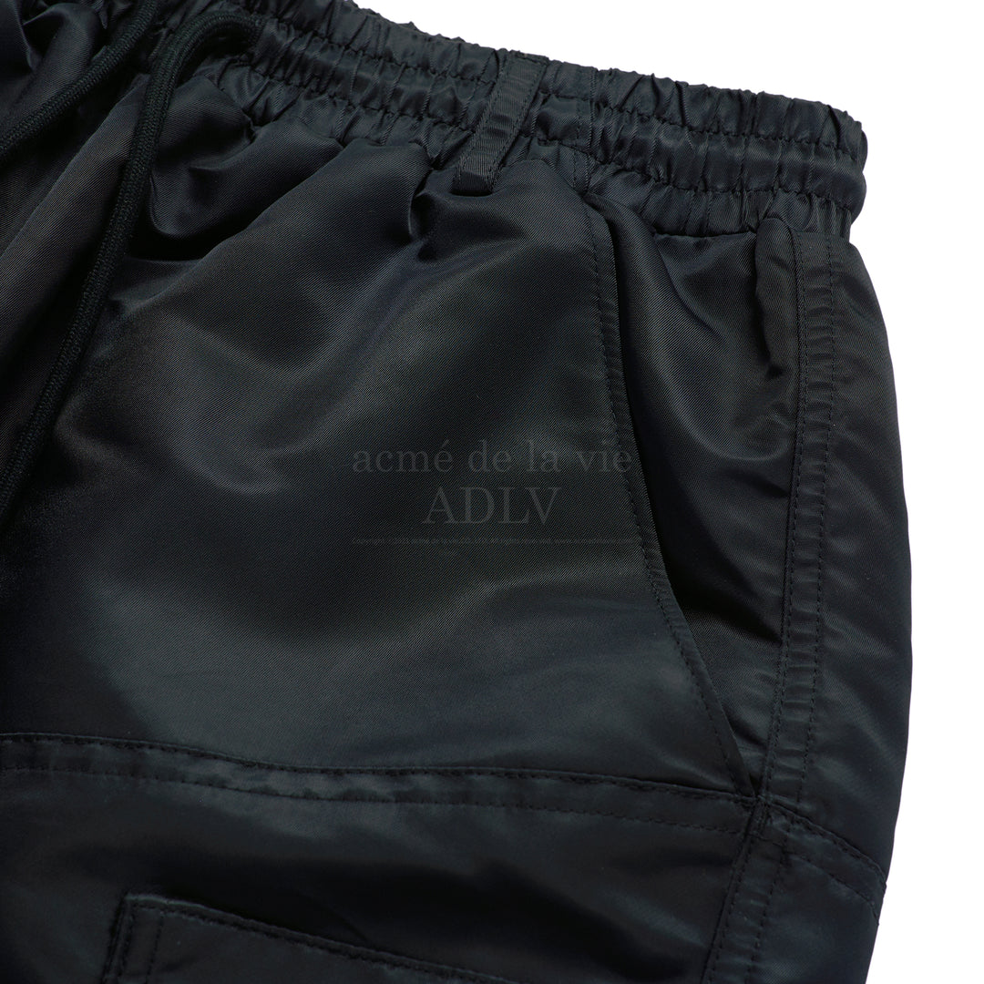 ADLV NYLON BIG POCKET SHORT PANTS BLACK