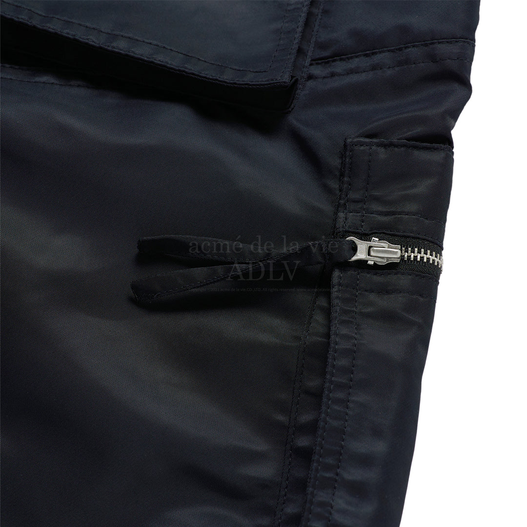 ADLV NYLON BIG POCKET SHORT PANTS BLACK