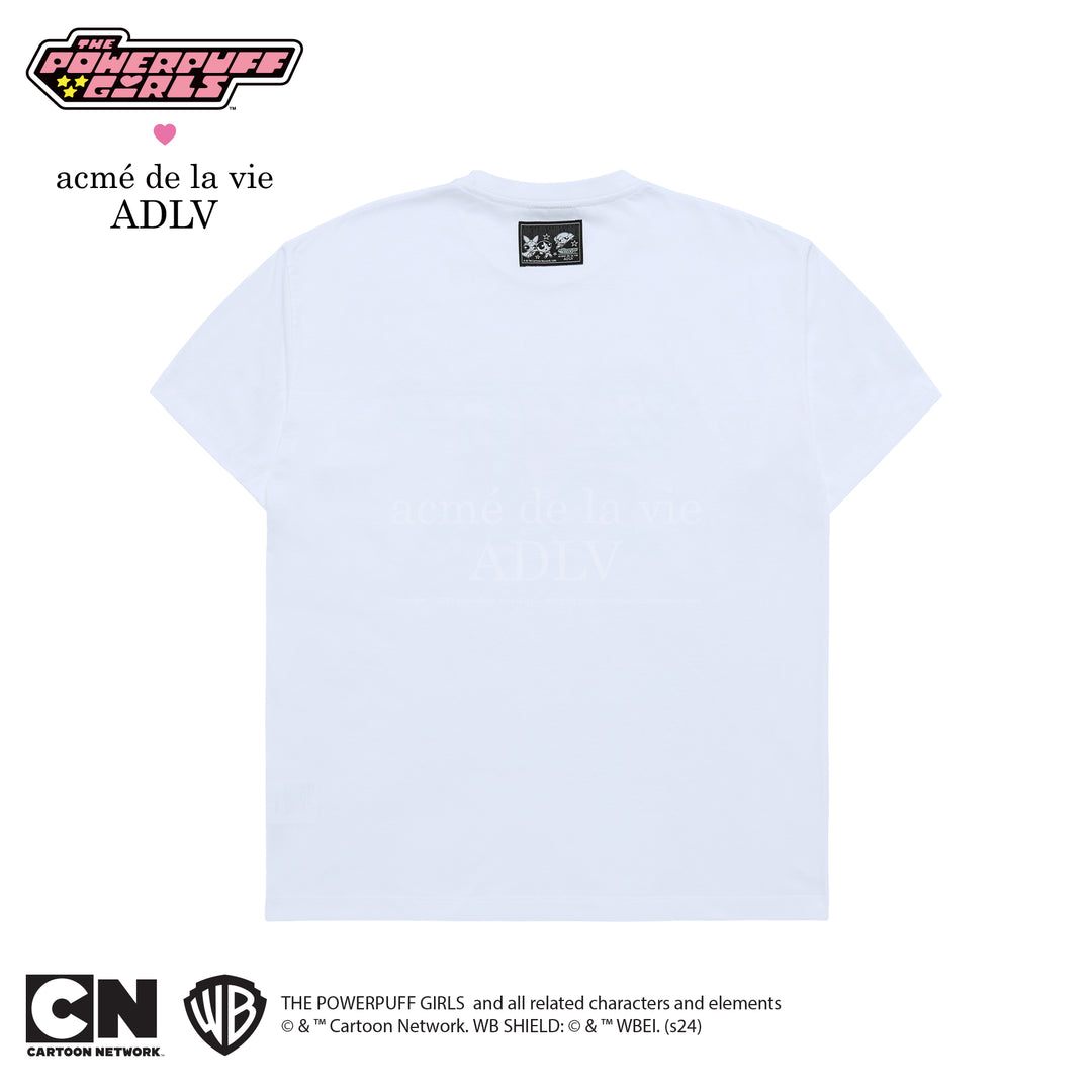 ADLV x THE POWERPUFF GIRLS BIG PRINTING ARTWORK T-SHIRT WHITE