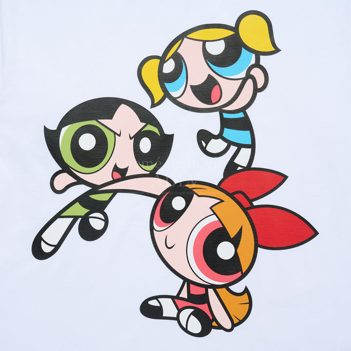 ADLV x THE POWERPUFF GIRLS BIG PRINTING ARTWORK T-SHIRT WHITE