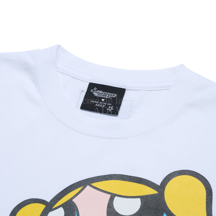 ADLV x THE POWERPUFF GIRLS BIG PRINTING ARTWORK T-SHIRT WHITE